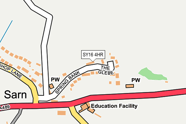 SY16 4HR map - OS OpenMap – Local (Ordnance Survey) SY16 4HR map - OS OpenMap – Local (Ordnance Survey)