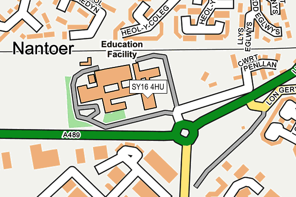 SY16 4HU map - OS OpenMap – Local (Ordnance Survey) SY16 4HU map - OS OpenMap – Local (Ordnance Survey)