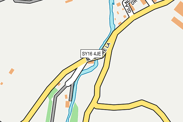 SY16 4JE map - OS OpenMap – Local (Ordnance Survey) SY16 4JE map - OS OpenMap – Local (Ordnance Survey)