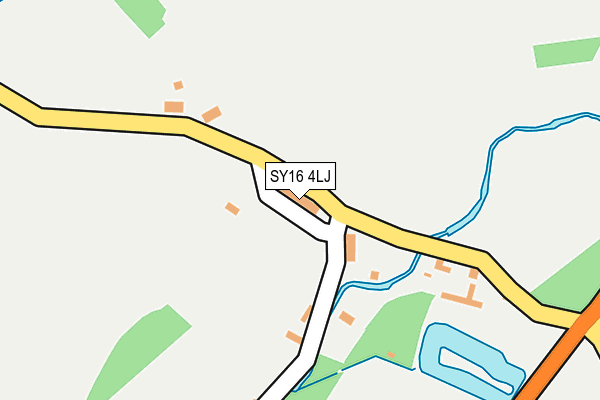SY16 4LJ map - OS OpenMap – Local (Ordnance Survey)