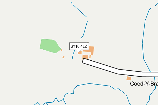 SY16 4LZ map - OS OpenMap – Local (Ordnance Survey) SY16 4LZ map - OS OpenMap – Local (Ordnance Survey)