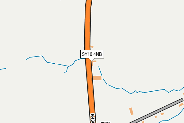 SY16 4NB map - OS OpenMap – Local (Ordnance Survey) SY16 4NB map - OS OpenMap – Local (Ordnance Survey)