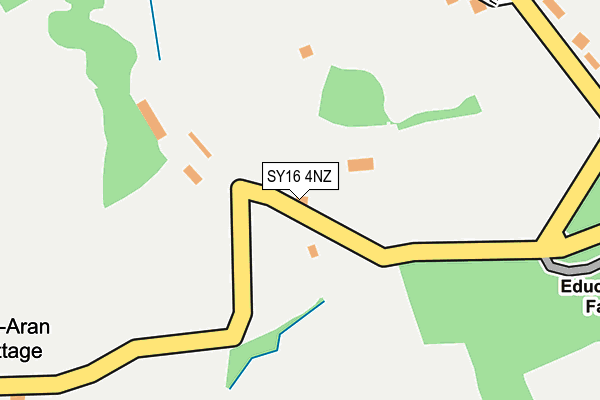 SY16 4NZ map - OS OpenMap – Local (Ordnance Survey) SY16 4NZ map - OS OpenMap – Local (Ordnance Survey)