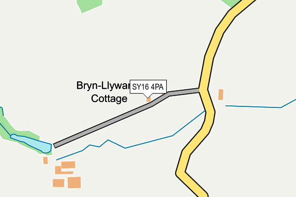 SY16 4PA map - OS OpenMap – Local (Ordnance Survey) SY16 4PA map - OS OpenMap – Local (Ordnance Survey)