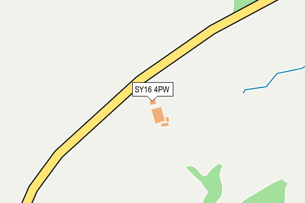 SY16 4PW map - OS OpenMap – Local (Ordnance Survey) SY16 4PW map - OS OpenMap – Local (Ordnance Survey)