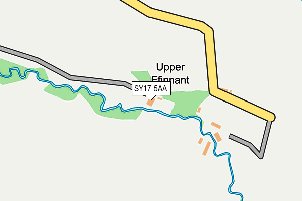 SY17 5AA map - OS OpenMap – Local (Ordnance Survey) SY17 5AA map - OS OpenMap – Local (Ordnance Survey)