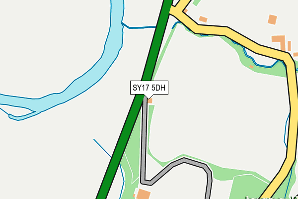 SY17 5DH map - OS OpenMap – Local (Ordnance Survey) SY17 5DH map - OS OpenMap – Local (Ordnance Survey)