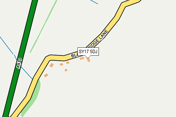 SY17 5DJ map - OS OpenMap – Local (Ordnance Survey) SY17 5DJ map - OS OpenMap – Local (Ordnance Survey)