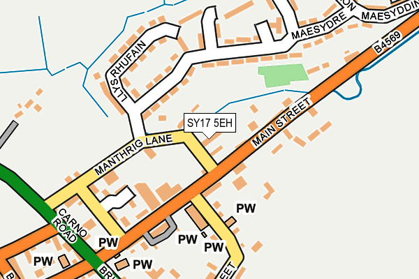 SY17 5EH map - OS OpenMap – Local (Ordnance Survey) SY17 5EH map - OS OpenMap – Local (Ordnance Survey)