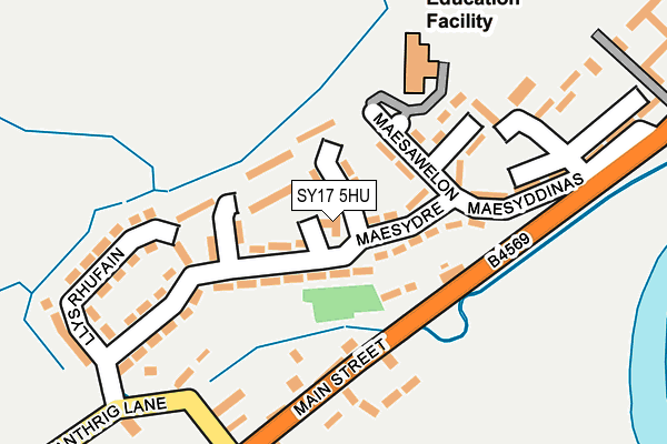 SY17 5HU map - OS OpenMap – Local (Ordnance Survey) SY17 5HU map - OS OpenMap – Local (Ordnance Survey)