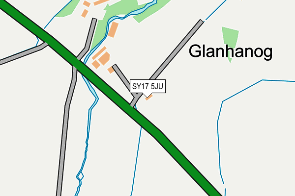 SY17 5JU map - OS OpenMap – Local (Ordnance Survey) SY17 5JU map - OS OpenMap – Local (Ordnance Survey)