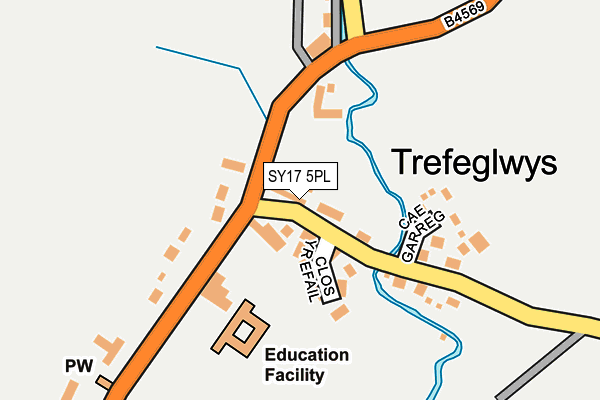 SY17 5PL map - OS OpenMap – Local (Ordnance Survey) SY17 5PL map - OS OpenMap – Local (Ordnance Survey)