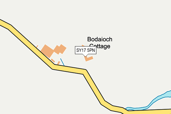 SY17 5PN map - OS OpenMap – Local (Ordnance Survey) SY17 5PN map - OS OpenMap – Local (Ordnance Survey)