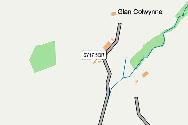 SY17 5QR map - OS OpenMap – Local (Ordnance Survey) SY17 5QR map - OS OpenMap – Local (Ordnance Survey)
