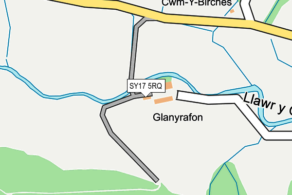 SY17 5RQ map - OS OpenMap – Local (Ordnance Survey) SY17 5RQ map - OS OpenMap – Local (Ordnance Survey)