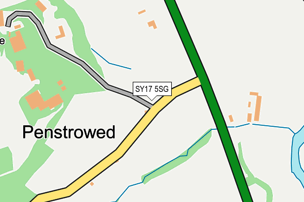 SY17 5SG map - OS OpenMap – Local (Ordnance Survey) SY17 5SG map - OS OpenMap – Local (Ordnance Survey)