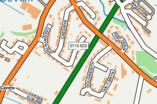 SY18 6DS map - OS OpenMap – Local (Ordnance Survey) SY18 6DS map - OS OpenMap – Local (Ordnance Survey)