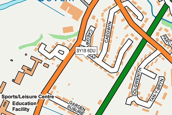 SY18 6DU map - OS OpenMap – Local (Ordnance Survey) SY18 6DU map - OS OpenMap – Local (Ordnance Survey)