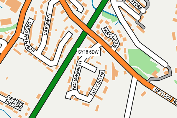 SY18 6DW map - OS OpenMap – Local (Ordnance Survey) SY18 6DW map - OS OpenMap – Local (Ordnance Survey)