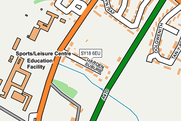SY18 6EU map - OS OpenMap – Local (Ordnance Survey) SY18 6EU map - OS OpenMap – Local (Ordnance Survey)