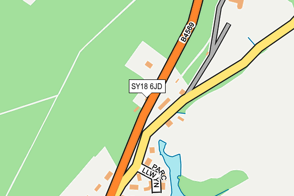 SY18 6JD map - OS OpenMap – Local (Ordnance Survey) SY18 6JD map - OS OpenMap – Local (Ordnance Survey)