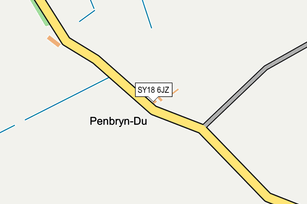 SY18 6JZ map - OS OpenMap – Local (Ordnance Survey) SY18 6JZ map - OS OpenMap – Local (Ordnance Survey)