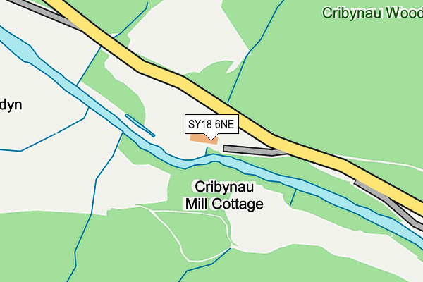 SY18 6NE map - OS OpenMap – Local (Ordnance Survey) SY18 6NE map - OS OpenMap – Local (Ordnance Survey)