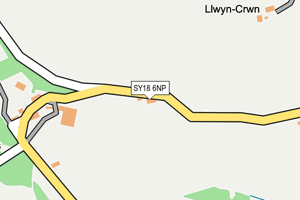 SY18 6NP map - OS OpenMap – Local (Ordnance Survey) SY18 6NP map - OS OpenMap – Local (Ordnance Survey)