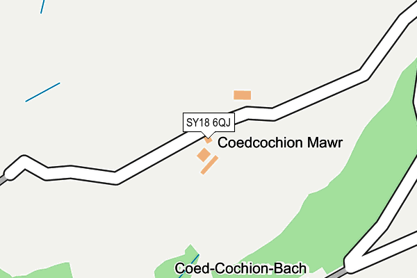 SY18 6QJ map - OS OpenMap – Local (Ordnance Survey) SY18 6QJ map - OS OpenMap – Local (Ordnance Survey)