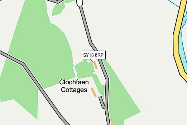 SY18 6RP map - OS OpenMap – Local (Ordnance Survey) SY18 6RP map - OS OpenMap – Local (Ordnance Survey)
