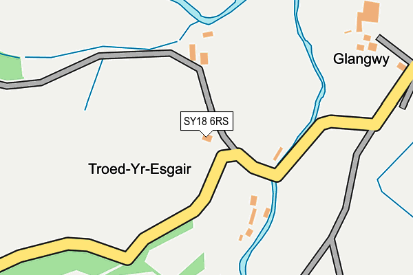 SY18 6RS map - OS OpenMap – Local (Ordnance Survey) SY18 6RS map - OS OpenMap – Local (Ordnance Survey)