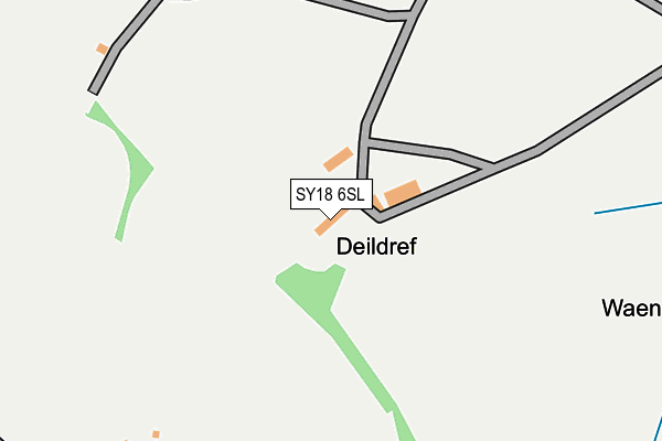 SY18 6SL map - OS OpenMap – Local (Ordnance Survey) SY18 6SL map - OS OpenMap – Local (Ordnance Survey)