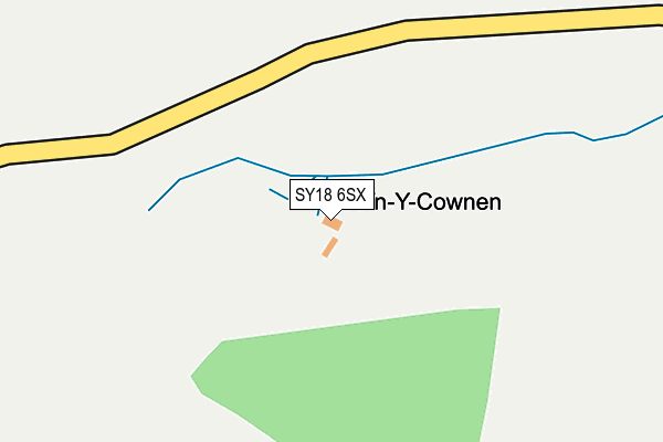 SY18 6SX map - OS OpenMap – Local (Ordnance Survey) SY18 6SX map - OS OpenMap – Local (Ordnance Survey)