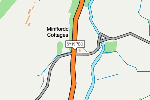 SY19 7BQ map - OS OpenMap – Local (Ordnance Survey)