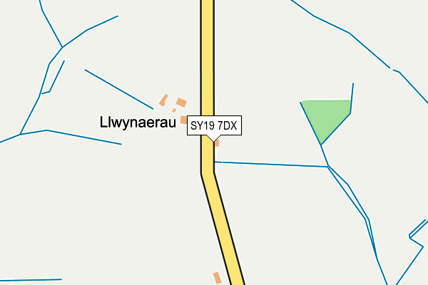 SY19 7DX map - OS OpenMap – Local (Ordnance Survey)