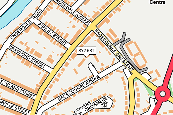 SY2 5BT map - OS OpenMap – Local (Ordnance Survey) SY2 5BT map - OS OpenMap – Local (Ordnance Survey)