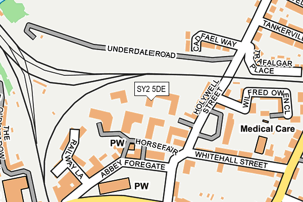 SY2 5DE map - OS OpenMap – Local (Ordnance Survey) SY2 5DE map - OS OpenMap – Local (Ordnance Survey)