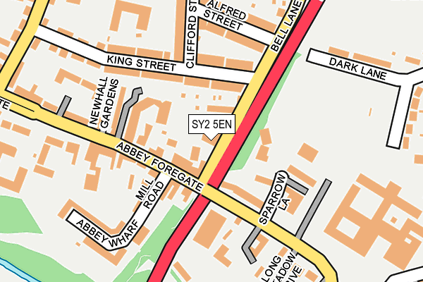 SY2 5EN map - OS OpenMap – Local (Ordnance Survey) SY2 5EN map - OS OpenMap – Local (Ordnance Survey)