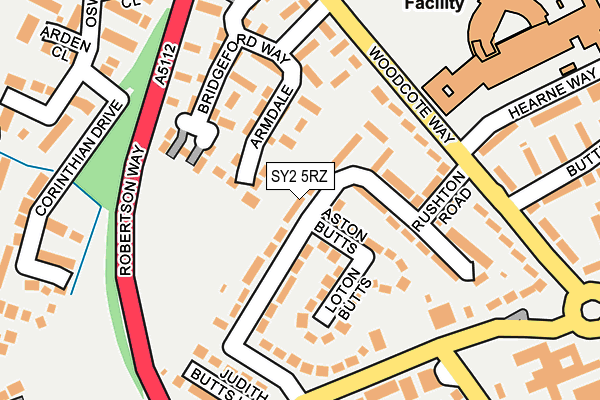 SY2 5RZ map - OS OpenMap – Local (Ordnance Survey) SY2 5RZ map - OS OpenMap – Local (Ordnance Survey)