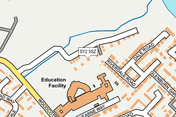 SY2 5SZ map - OS OpenMap – Local (Ordnance Survey)