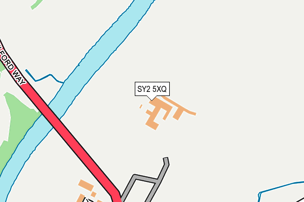 SY2 5XQ map - OS OpenMap – Local (Ordnance Survey) SY2 5XQ map - OS OpenMap – Local (Ordnance Survey)