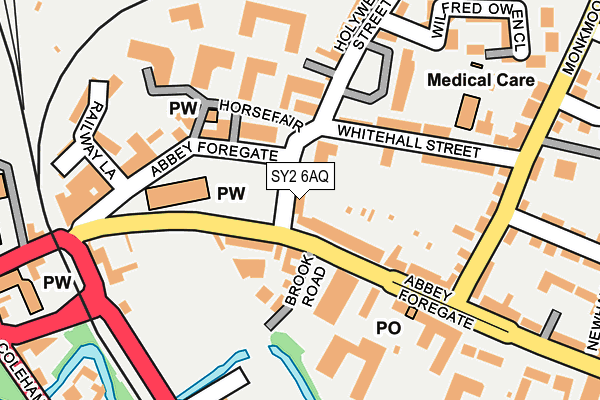 SY2 6AQ map - OS OpenMap – Local (Ordnance Survey) SY2 6AQ map - OS OpenMap – Local (Ordnance Survey)