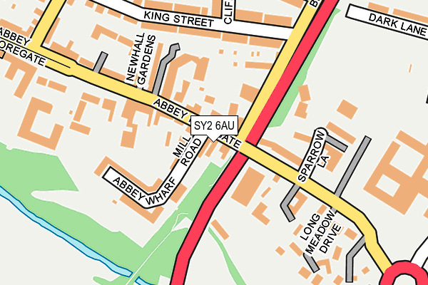 SY2 6AU map - OS OpenMap – Local (Ordnance Survey) SY2 6AU map - OS OpenMap – Local (Ordnance Survey)