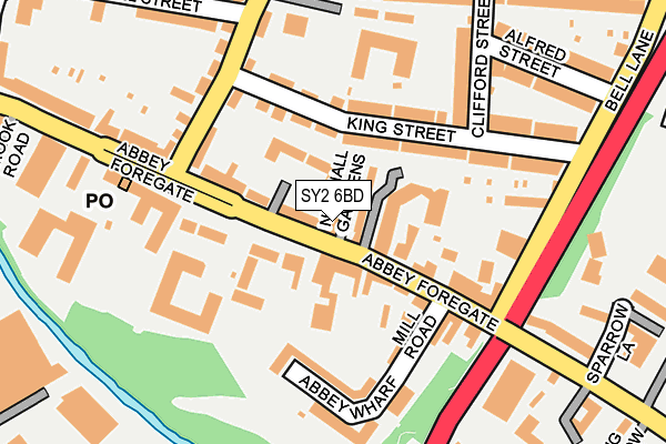SY2 6BD map - OS OpenMap – Local (Ordnance Survey) SY2 6BD map - OS OpenMap – Local (Ordnance Survey)