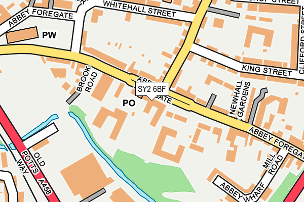 SY2 6BF map - OS OpenMap – Local (Ordnance Survey) SY2 6BF map - OS OpenMap – Local (Ordnance Survey)
