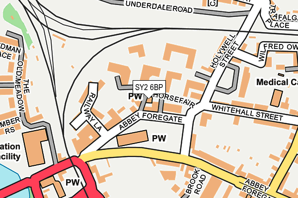 SY2 6BP map - OS OpenMap – Local (Ordnance Survey) SY2 6BP map - OS OpenMap – Local (Ordnance Survey)