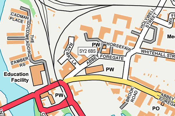 SY2 6BS map - OS OpenMap – Local (Ordnance Survey) SY2 6BS map - OS OpenMap – Local (Ordnance Survey)