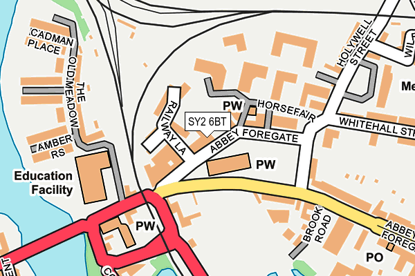 SY2 6BT map - OS OpenMap – Local (Ordnance Survey) SY2 6BT map - OS OpenMap – Local (Ordnance Survey)