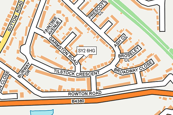 SY2 6HG map - OS OpenMap – Local (Ordnance Survey)