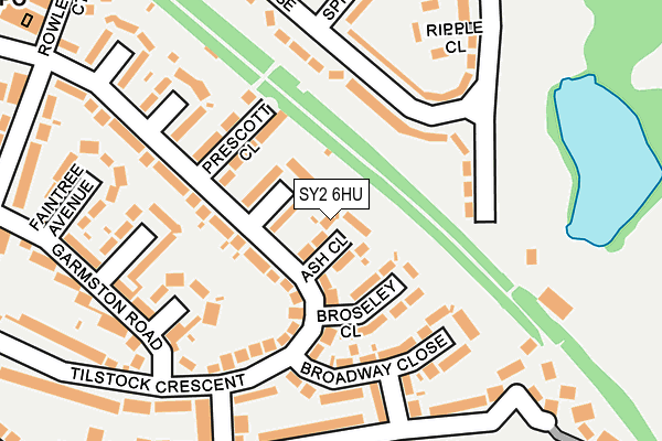 SY2 6HU map - OS OpenMap – Local (Ordnance Survey) SY2 6HU map - OS OpenMap – Local (Ordnance Survey)
